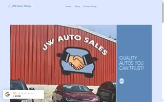 JW Auto Sales website
