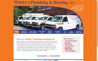 White's Plumbing & Heating, LLC website