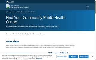 Bethel Public Health Center website
