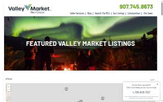 Valley Market Real Estate website