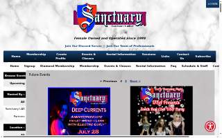 Sanctuary Salonspa website