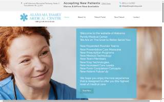 Alabama Family Medical Center website