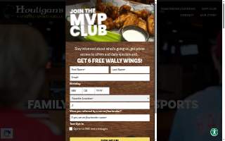 Houligans Irish Pub website