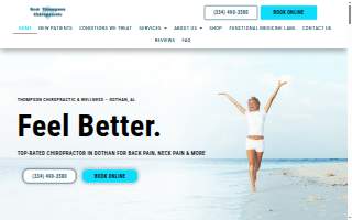 Thompson Chiropractic website