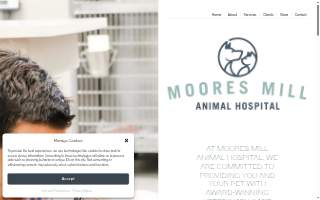 Moores Mill Animal Hospital website
