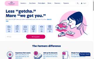 Farmers Insurance: Rizwan Farmers Agency website