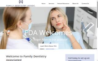 Family Dentistry Associates website