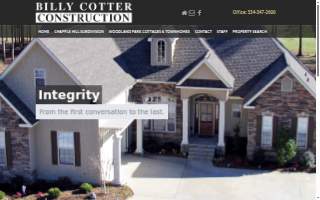 Billy Cotter Construction Inc website