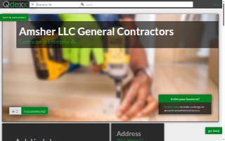 Amsher LLC General Contractors website