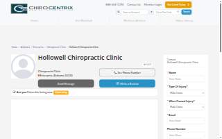 Hollowell Chiropractic Clinic website
