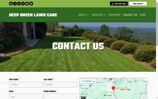 Deep Green Lawn Care - Landscaping, Weed Control, & Lawn Maintenance website