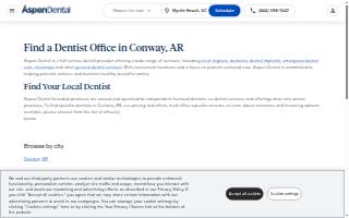 Aspen Dental - Conway website