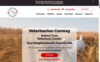 Animal Care Veterinary Center website