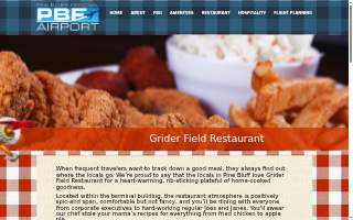 Grider Field Restaurant website