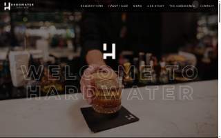 Hardwater Cocktail Room website