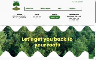 Root's Chiropractic website
