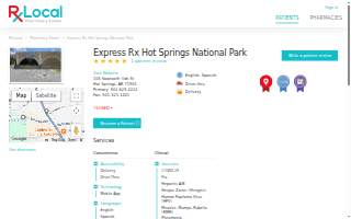 Express Rx at National Park website