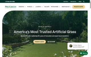 ProGreen Lawn And Shrub website