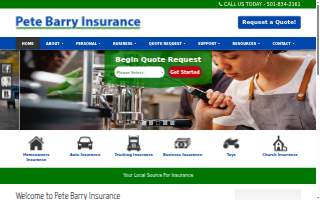 Pete Barry Insurance-sherwood website