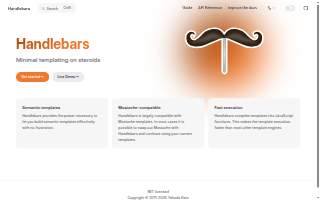 The Handlebar Pub and Grill website