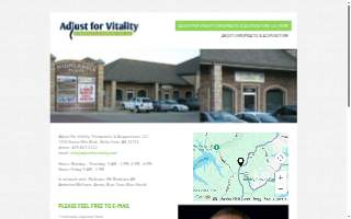 Adjust for Vitality Chriopractic & Acupuncture website