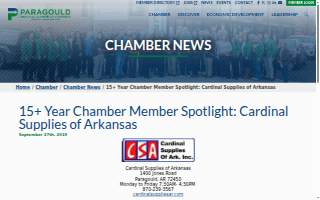 Cardinal Supplies of Arkansas-Paragould website