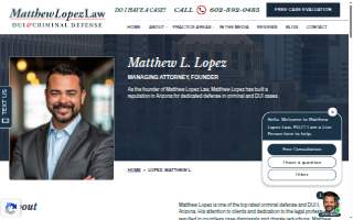 Matthew Lopez Law, PLLC website