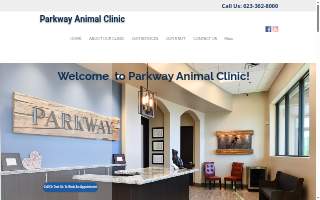 Parkway Animal Clinic website