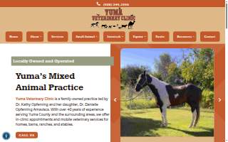Yuma Veterinary Clinic website