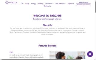 Enticare ENT San Tan Valley website