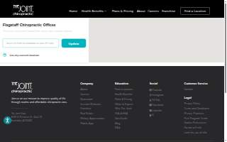 The Joint Chiropractic website