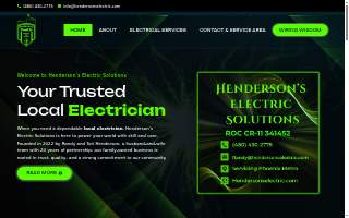Henderson's Electric Solutions website