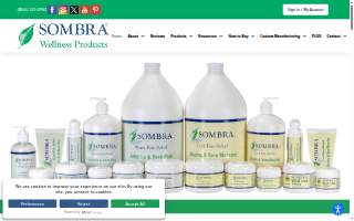 Sombra Homes website