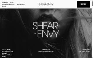 Shear Envy Salon & Spa website
