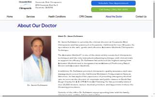 Oceanside Blvd. Chiropractic website