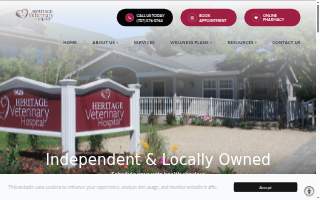 Heritage Veterinary Hospital of Santa Rosa website