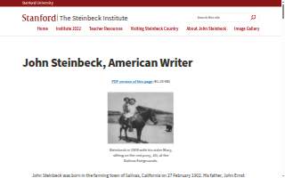 The Steinbeck House Restaurant & Event Venue website