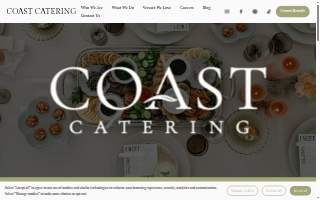 Coast Catering website