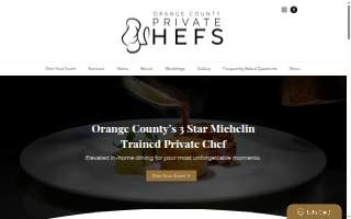 Orange County Private Chefs website