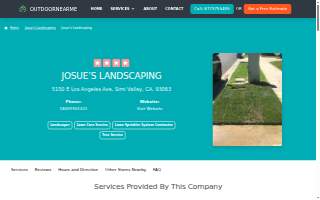Josue’s Landscaping website