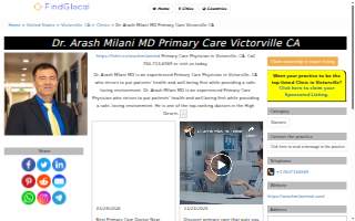 Dr. Arash Milani MD Victorville CA - Primary Care Victorville CA website