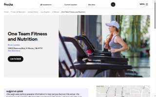 One Team Fitness and Nutrition website