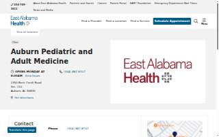 Auburn Pediatric and Adult Medicine website