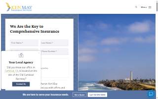 Ken May Insurance Services website