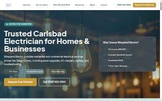 Wheyland Electric website