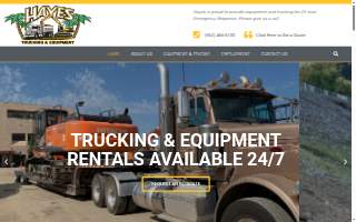 BL Hayes Trucking website