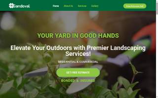 Sandoval Landscaping and Tree Trimming website