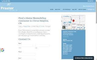 Frazier Construction website
