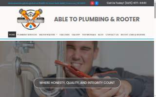 Able To Plumbing website