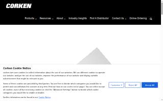 Corken Steel Products - HVAC website